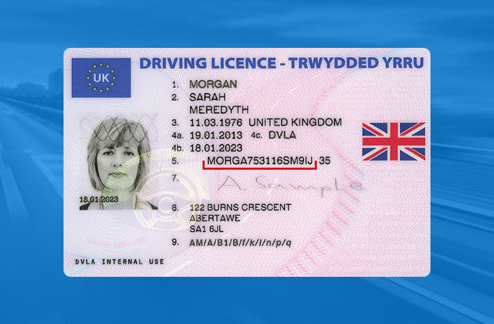 Fake uk drivers license number generator